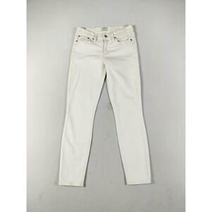 J Crew Toothpick Jeans Womens 26 White‎ Skinny Stretch Denim Casual Pants